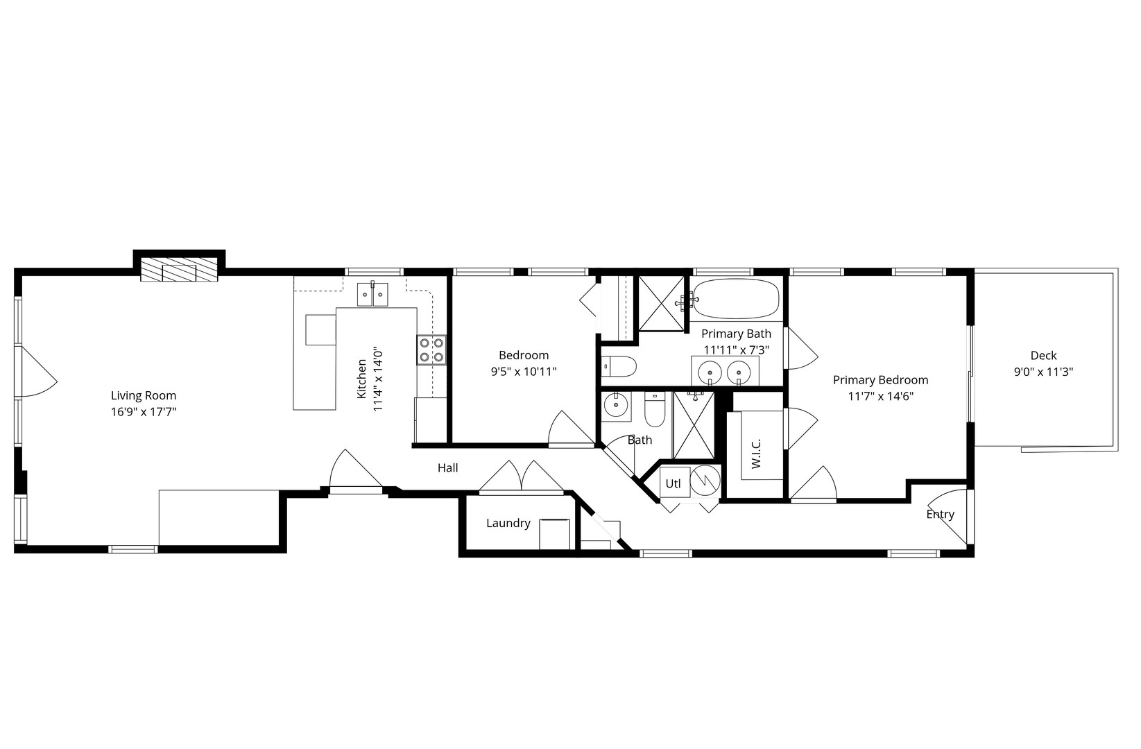 2229 North Leavitt Street, Unit 2 Chicago, IL 60647 - Photo 19 of 19 a picture of a floor plan