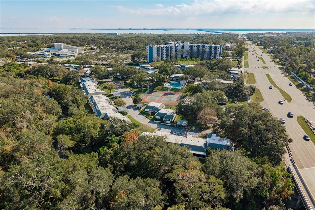 1381 McMullen Booth Road, Unit 1381 Clearwater, FL 33759 - Photo 35 of 36 an aerial view of multiple house