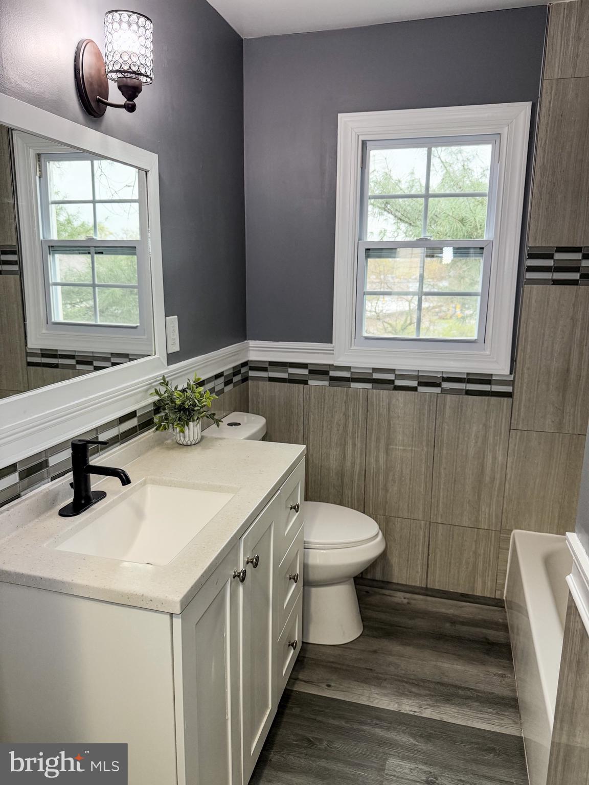 1803 Amherst Road Hyattsville, MD 20783 - Photo 12 of 17 a bathroom with a sink a toilet and a window
