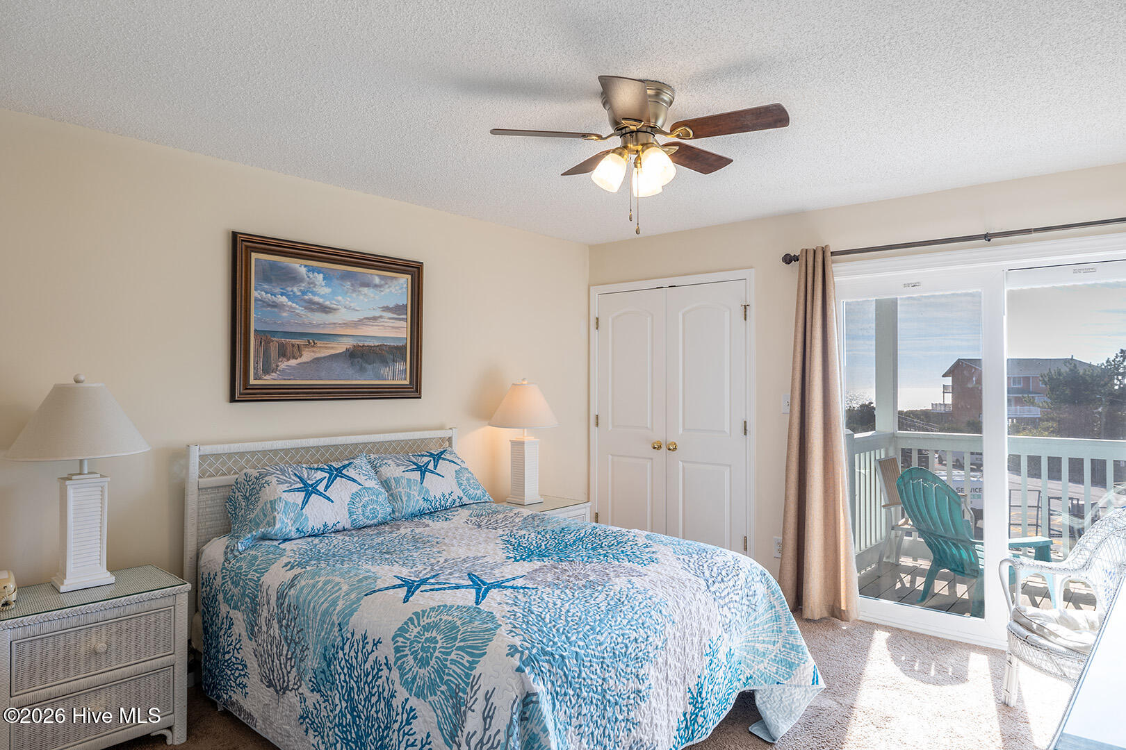 9201 Coast Guard Road, Unit B204 Emerald Isle, NC 28594 - Photo 14 of 29 Primary Bedroom with ocean views & deck access