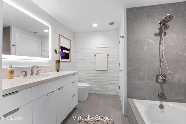 a view of a lake with a mountain in the background