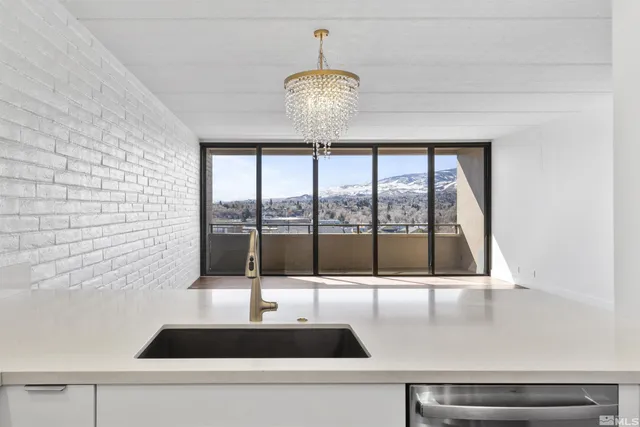 a view of a city with tall buildings