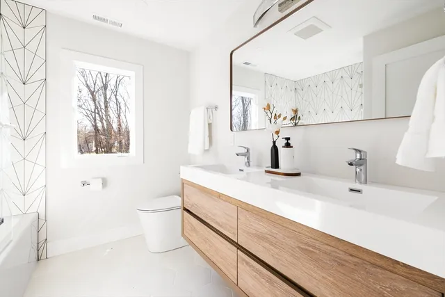 a bathroom with a sink and a toilet