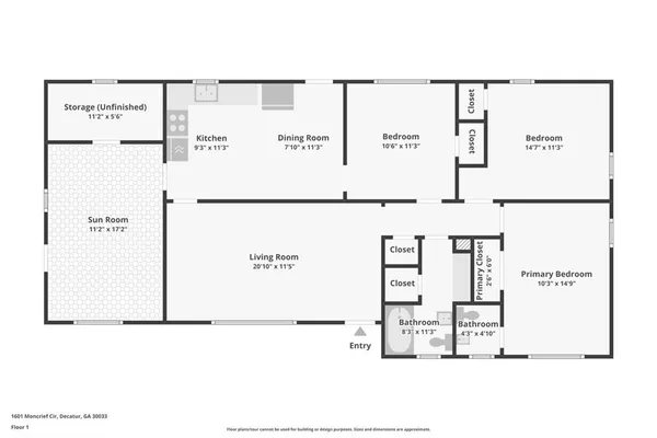 $324,500 | 1601 Moncrief Circle, Decatur, GA 30033