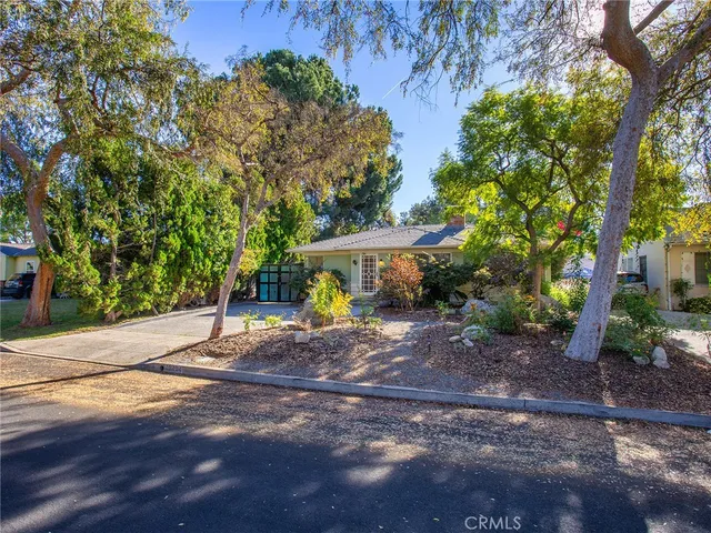 a view of a outdoor space with a tree