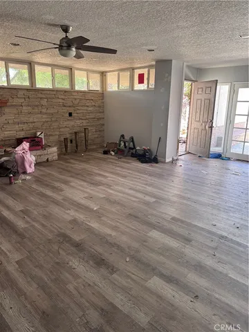 a view of a fireplace