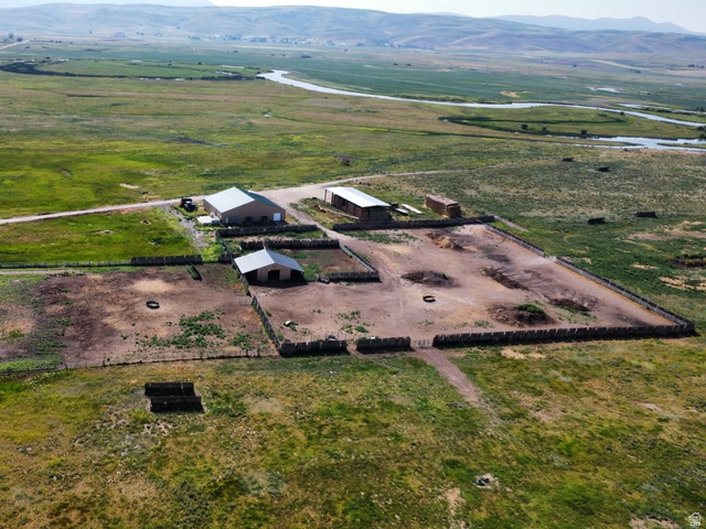 950 Bern Road Bern, ID 83220 - Photo 6 of 47 Aerial view of property's location featuring rural landscape and a mountainous background