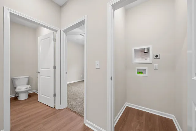 a bathroom with a toilet