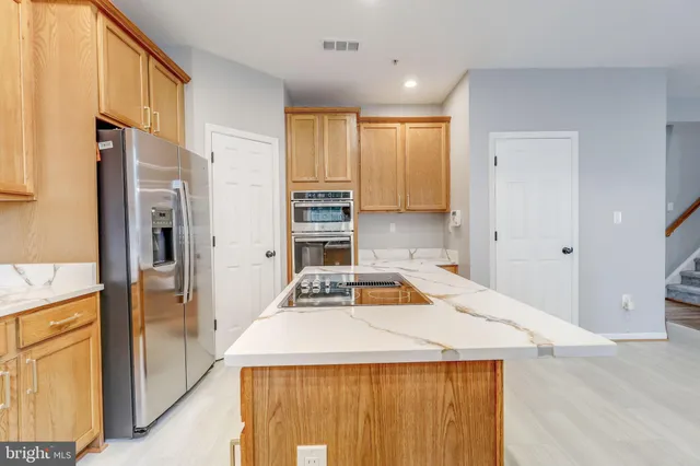 a view of small space with racks on the wall