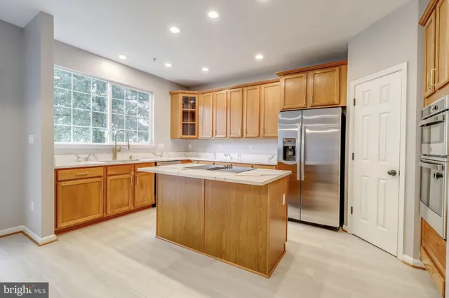 an empty room with a natural light