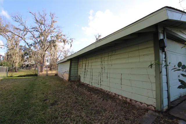 a backyard of a house