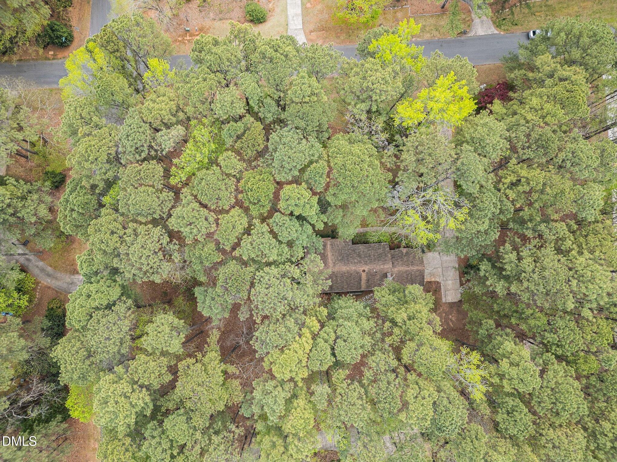 6119 Splitrock Trail Apex, NC 27539 - Photo 38 of 58 a aerial view of a house with a yard