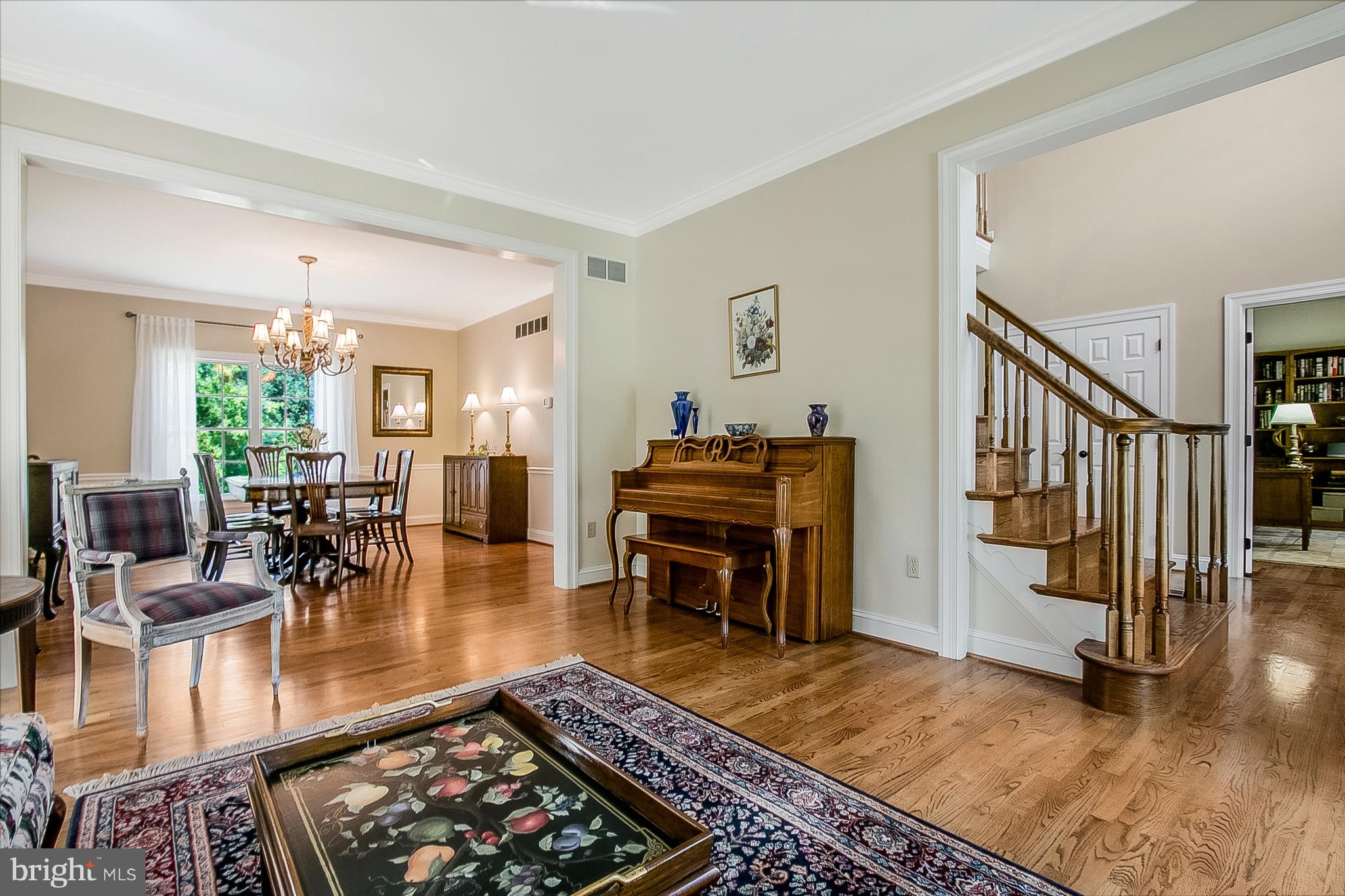 204 South Pond Road Hockessin, DE 19707 - Photo 3 of 39 Open Living Room, Dining Room and Entrance Foyer
