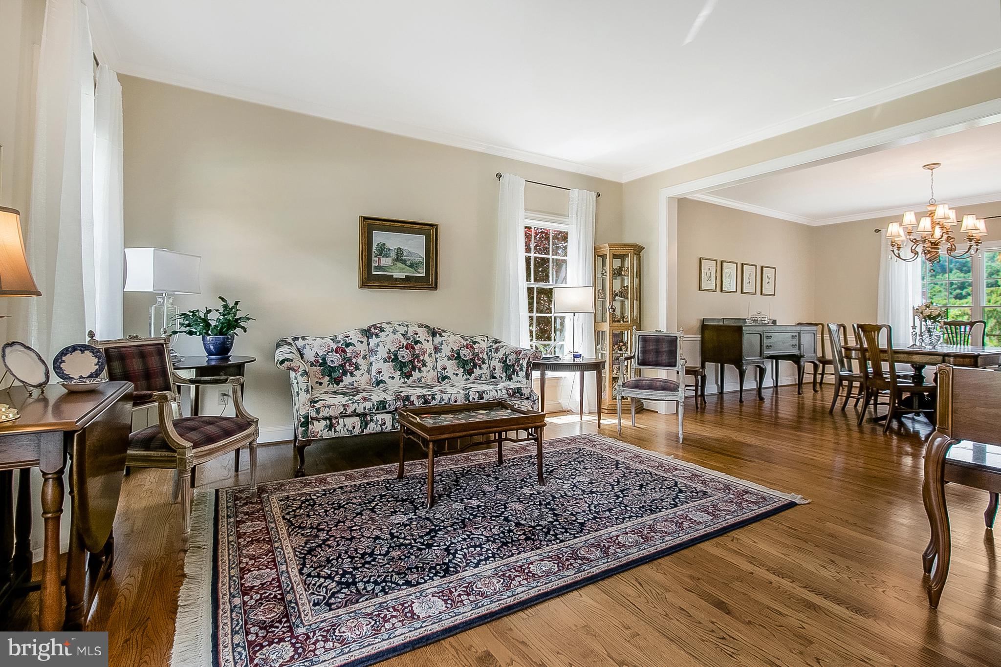 204 South Pond Road Hockessin, DE 19707 - Photo 5 of 39 Another Living Room View Looking Into Dining Room