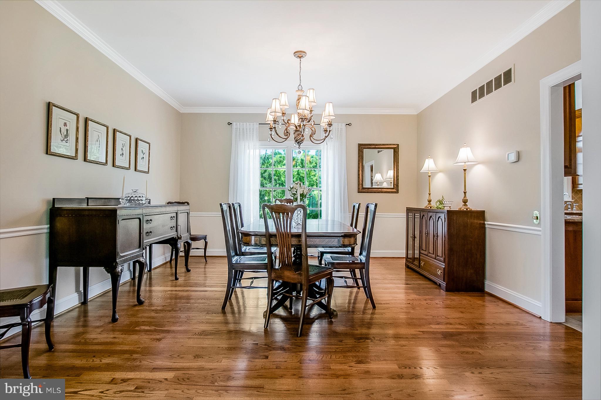 204 South Pond Road Hockessin, DE 19707 - Photo 6 of 39 Delightful Dining Room, Great View of Back Yard