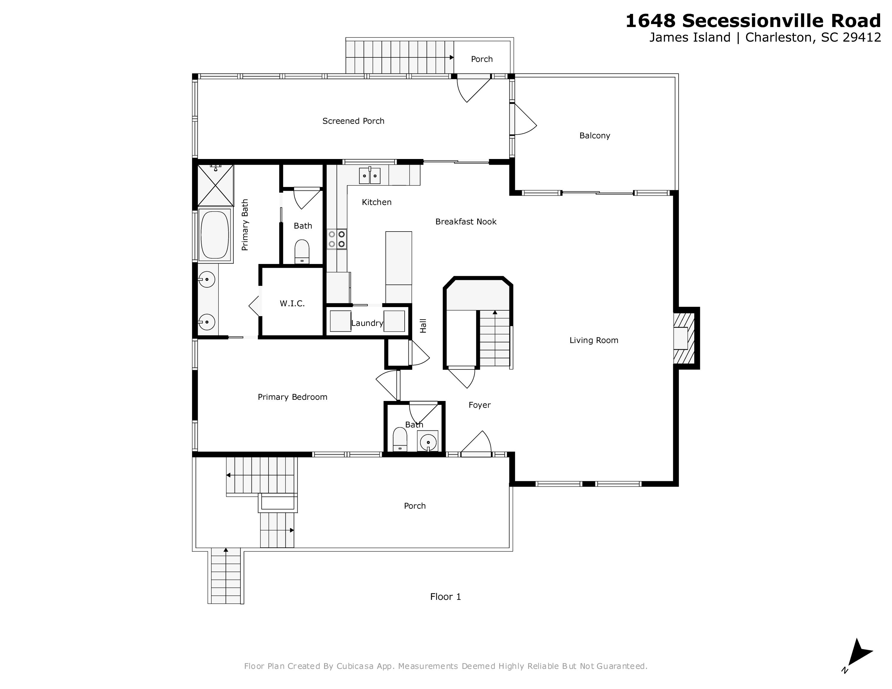 1648 Secessionville Road Charleston, SC 29412 - Photo 56 of 58 floorplan_1st floor