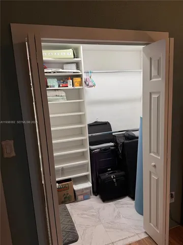 a view of walk in closet