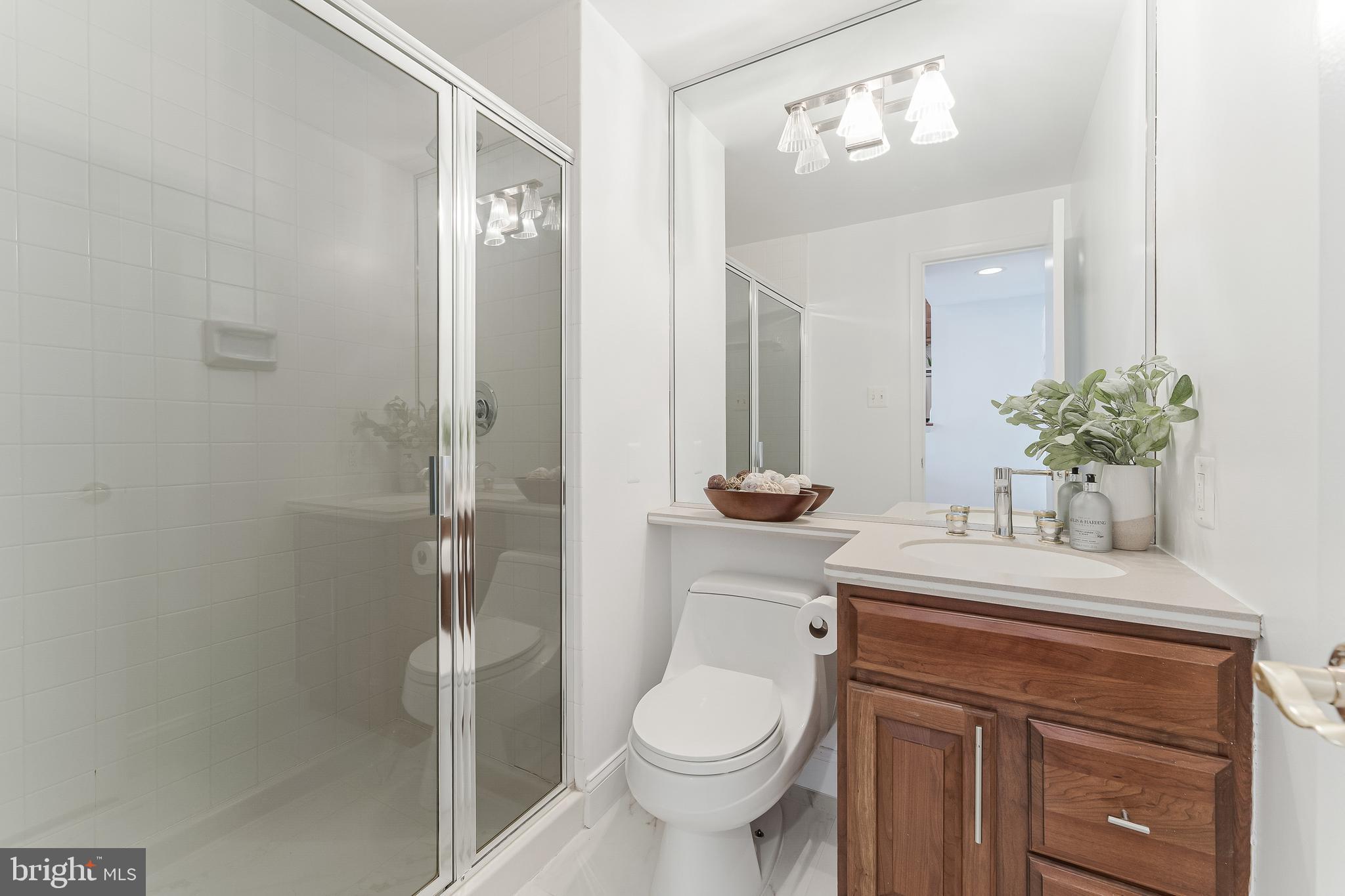 2127 Cabots Point Lane Reston, VA 20191 - Photo 50 of 66 a bathroom with a sink a toilet and shower