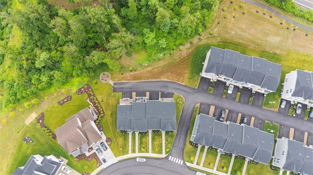 5042 Spruce Road Gibsonia, PA 15044 - Photo 29 of 36 aerial view of a house with swimming pool