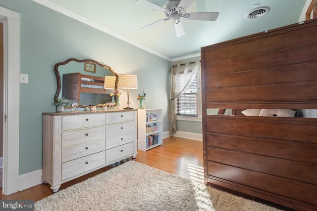a view of a bedroom with closet area
