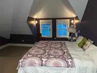 a view of a entryway of a house