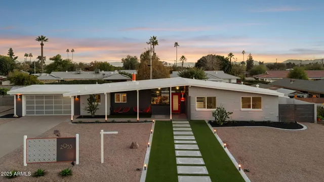a view of a house with a patio