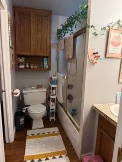 a view of backyard of house