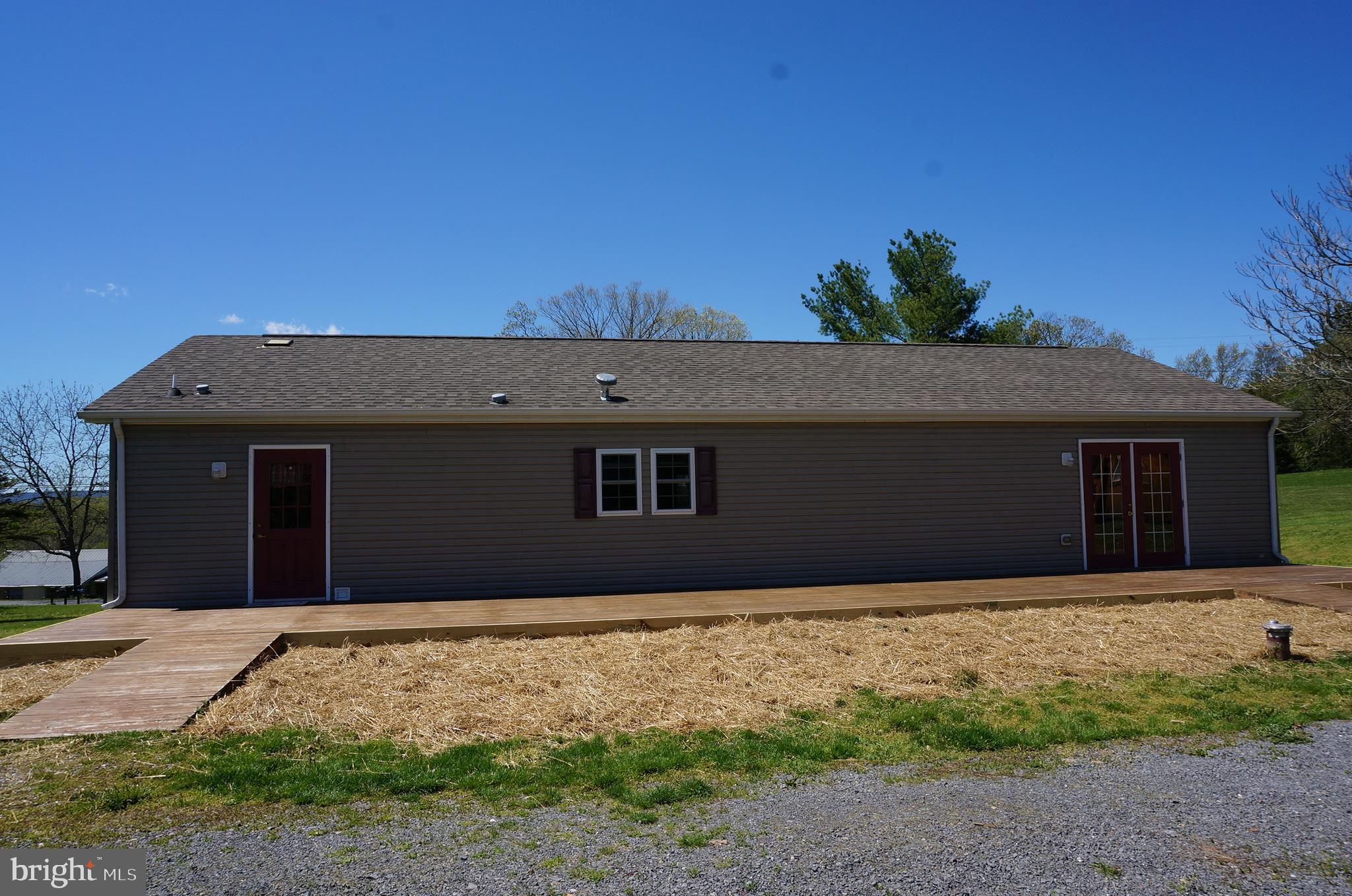 14351 Tollgate Ridge Road Hancock, MD 21750 - Photo 34 of 54 Rear View - Owner Planted Grass In Area With Straw