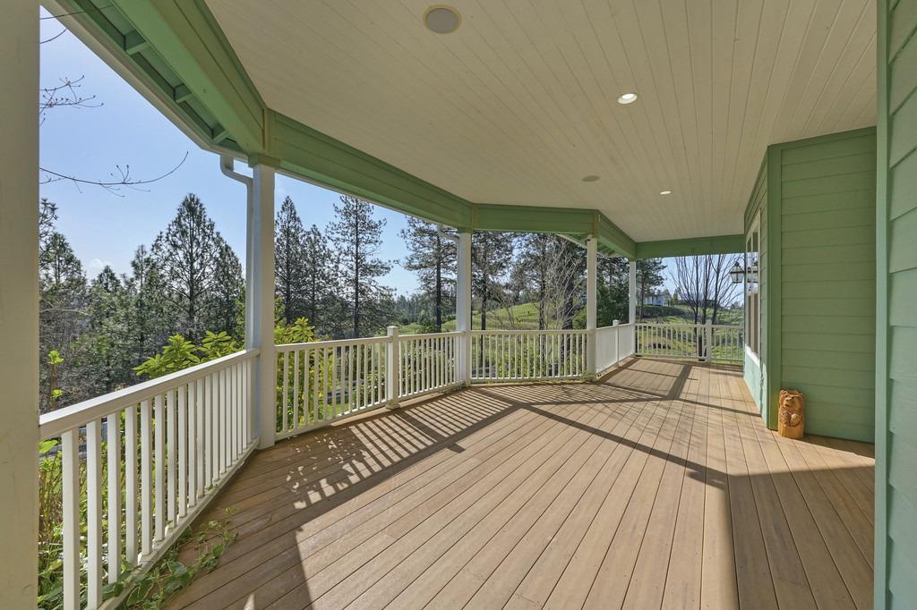 5901 Traverse Creek Road Garden Valley, CA 95633 - Photo 15 of 98 a view of balcony with wooden floor