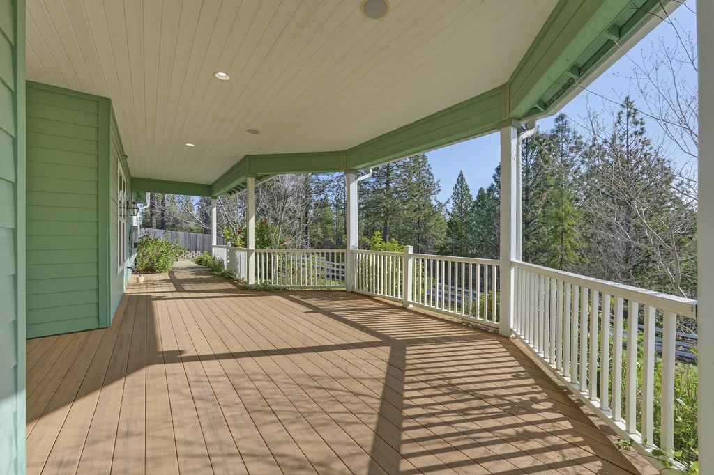 5901 Traverse Creek Road Garden Valley, CA 95633 - Photo 19 of 98 view of wooden terrace