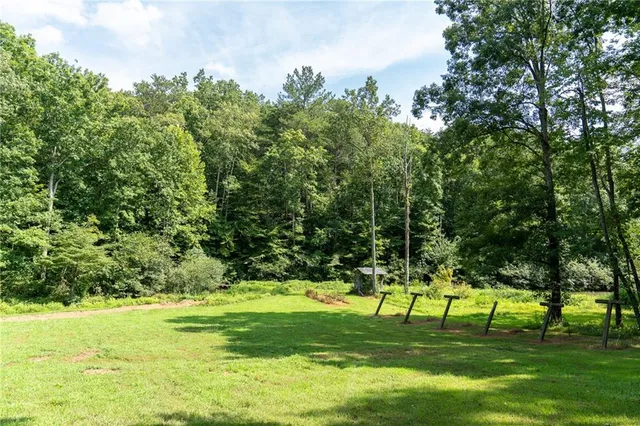 a front view of a building with street view