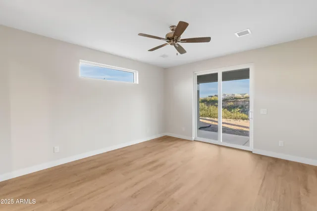 a view of an empty room