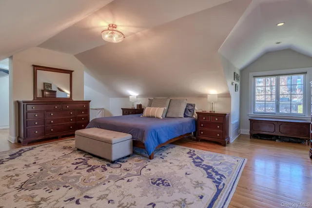 a workspace with furniture and a window