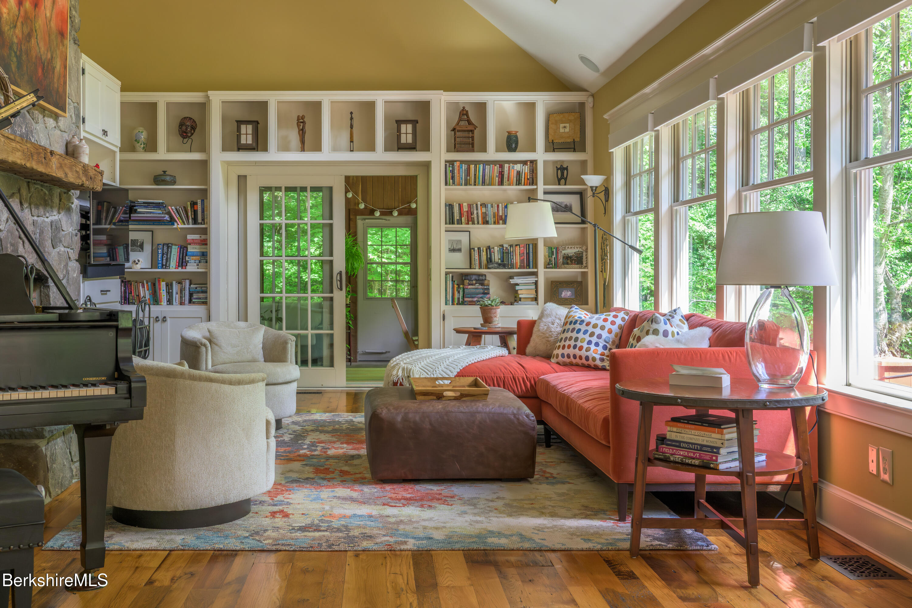 430 Lenox Road Richmond, MA 01254 - Photo 23 of 66 a living room with a couch and a large window