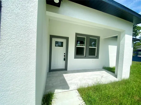 a front view of a house