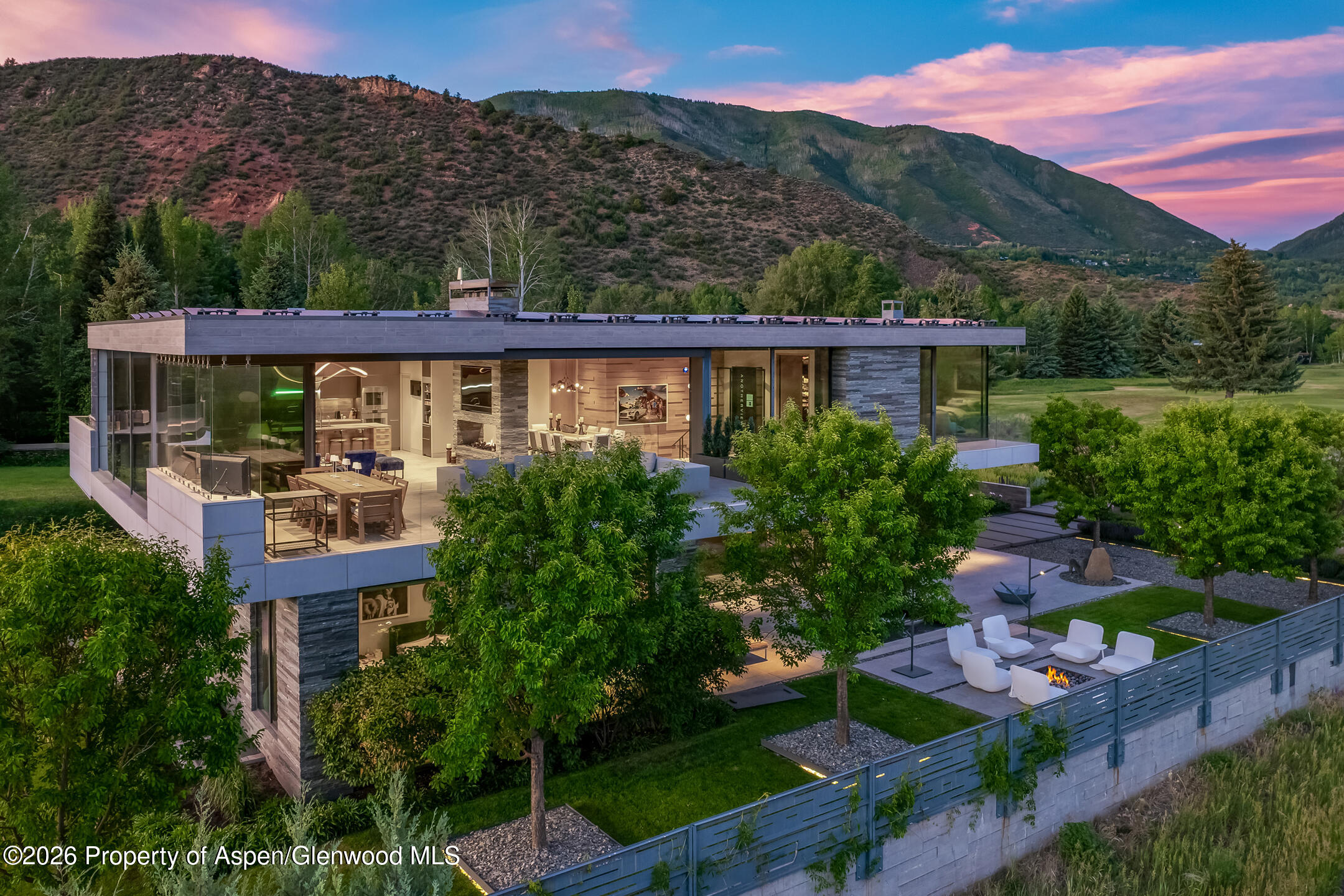 835 Chatfield Road Aspen, CO 81611 - Photo 1 of 13 Exterior Twilight