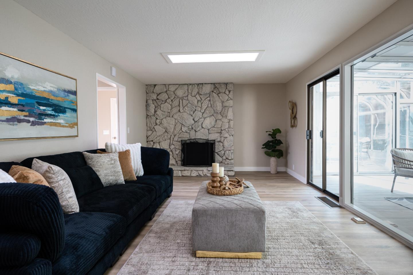 4030 St Marys Street Martinez, CA 94553 - Photo 10 of 28 a living room with furniture and a fireplace