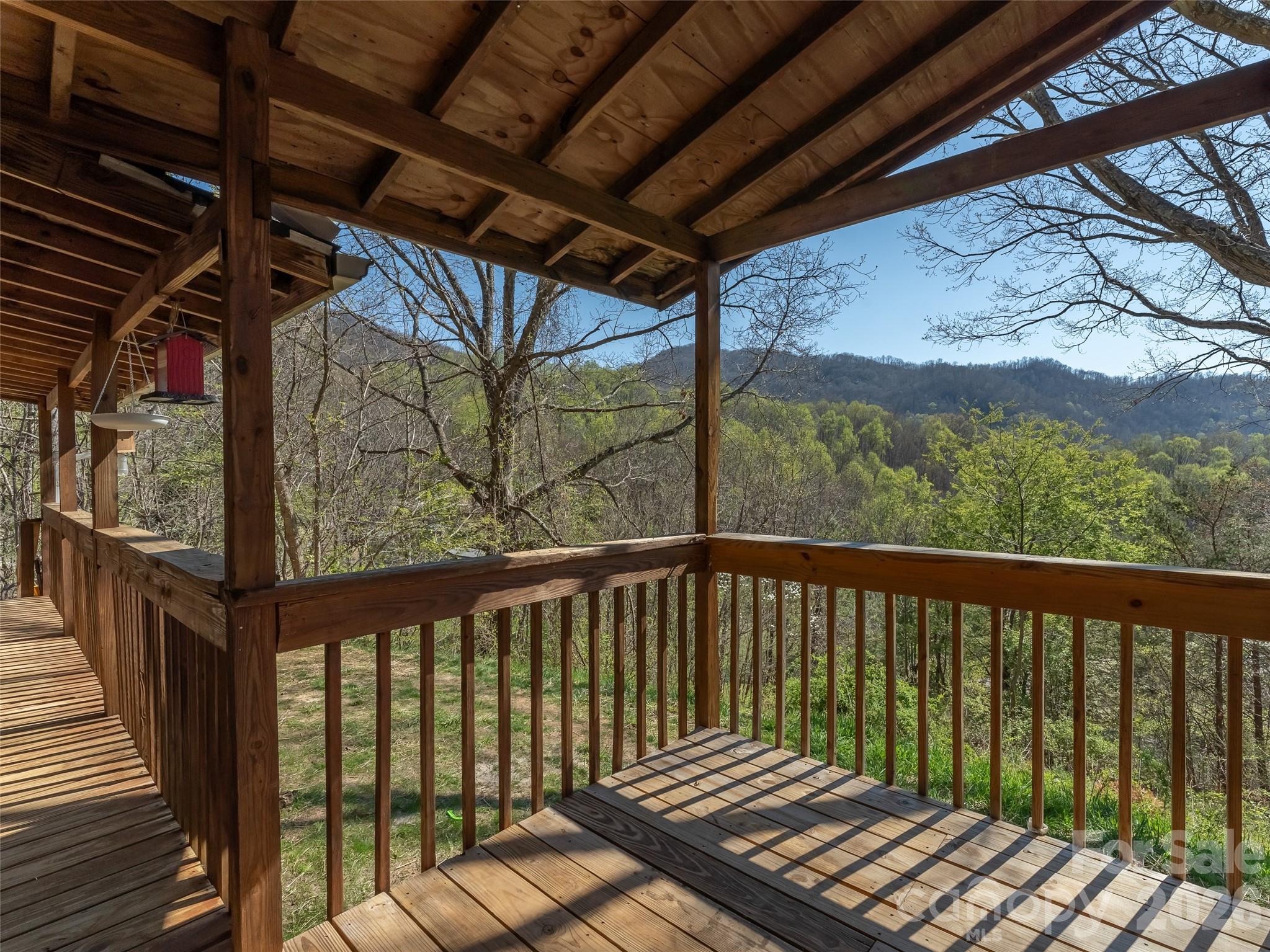 301 Matthew Lane Canton, NC 28716 - Photo 21 of 29 a view of a balcony with wooden floor