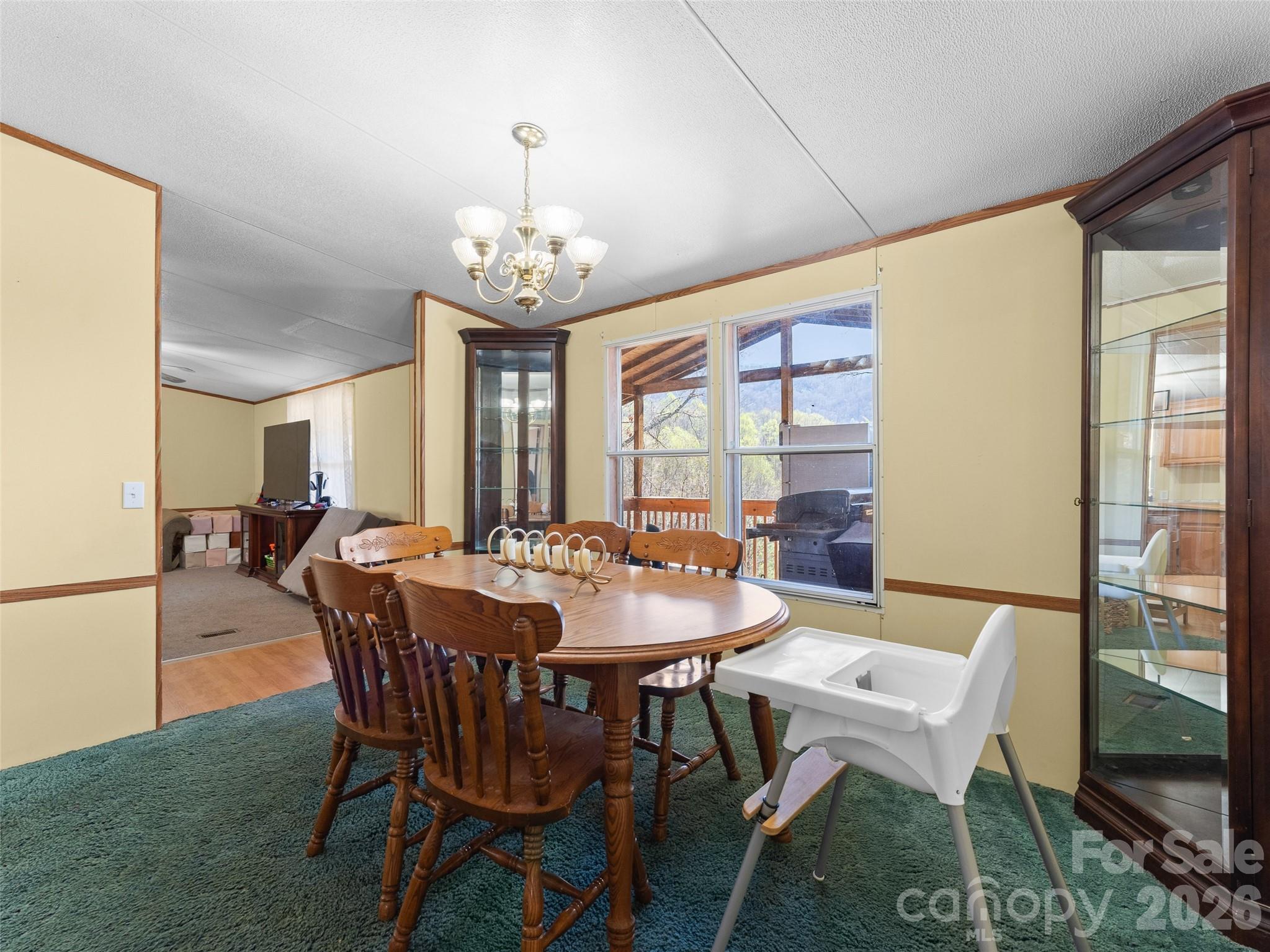 301 Matthew Lane Canton, NC 28716 - Photo 10 of 29 a view of a dining room with furniture window and outside view