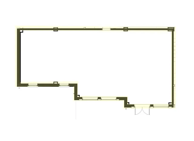 a view of a brick building with a bench