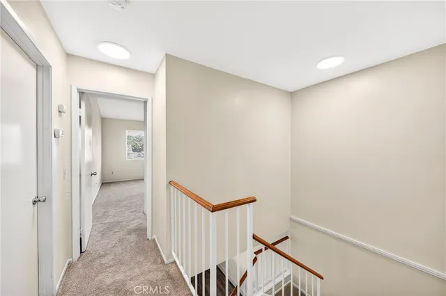 a view of a hallway with a hallway