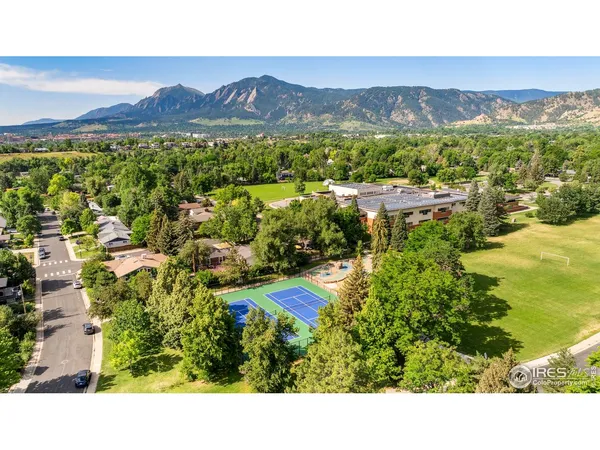 a view of city and mountain