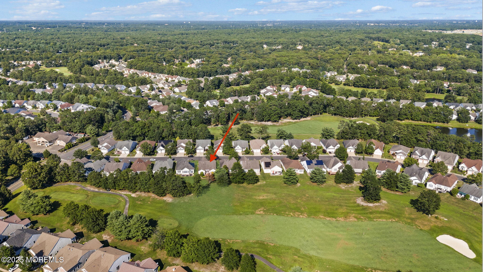 14 Barton Creek Road Jackson, NJ 08527 - Photo 57 of 69 an aerial view of residential houses with outdoor space and trees