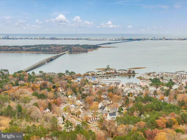 an aerial view of residential building with parking space