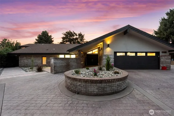 a view of a house with a patio