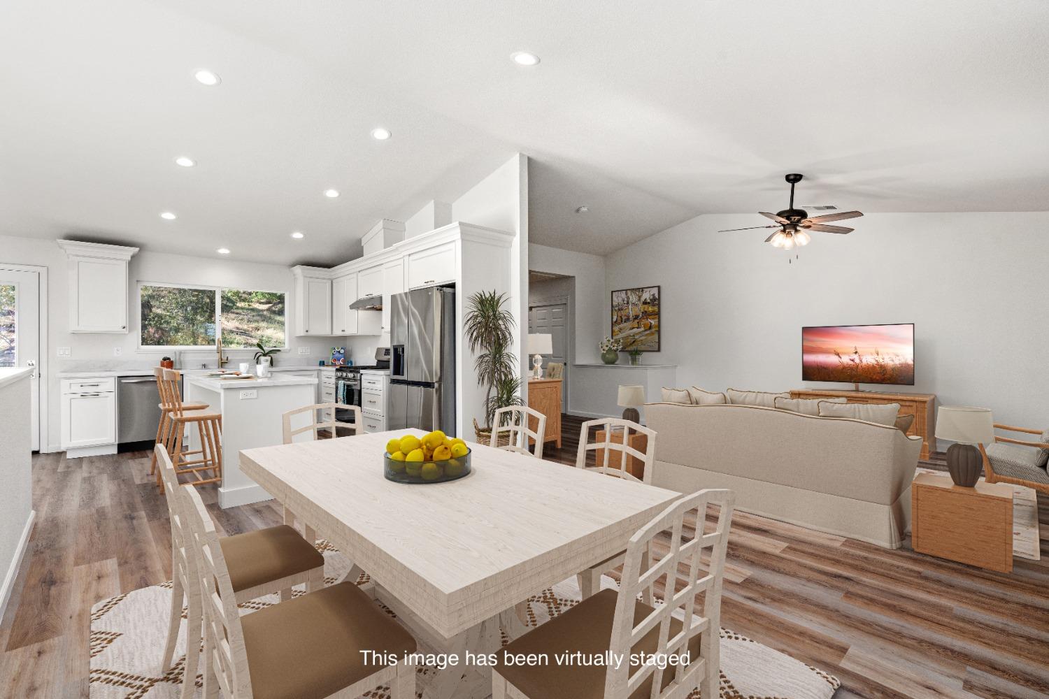 16153 Indian Springs Road Penn Valley, CA 95946 - Photo 37 of 64 a living room with furniture and kitchen view