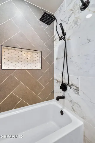 a view of a hallway with entryway