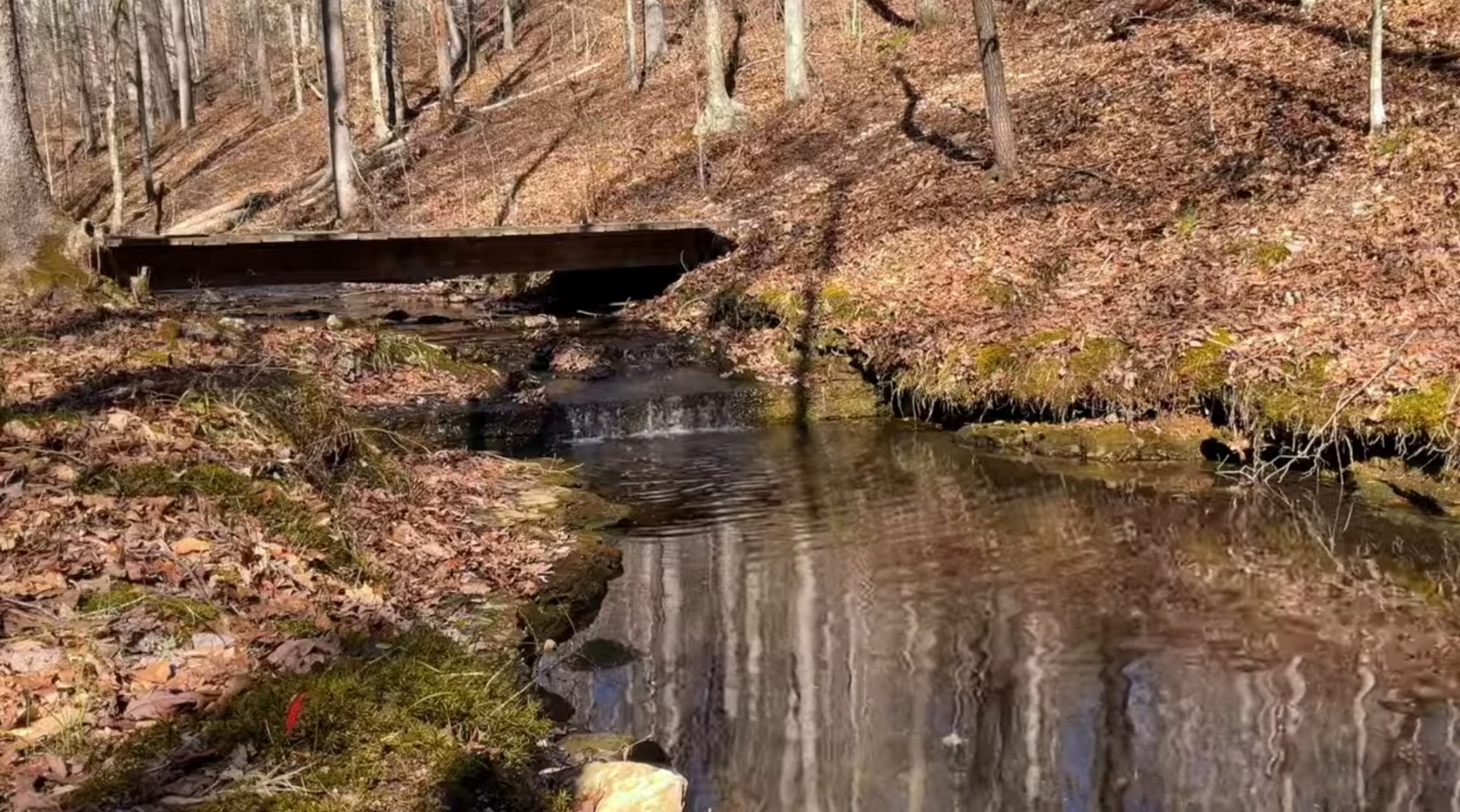 a view of water from a wall