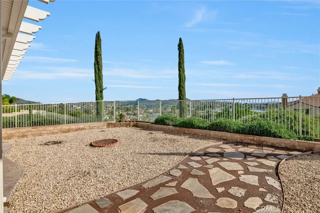 a view of a city from a balcony