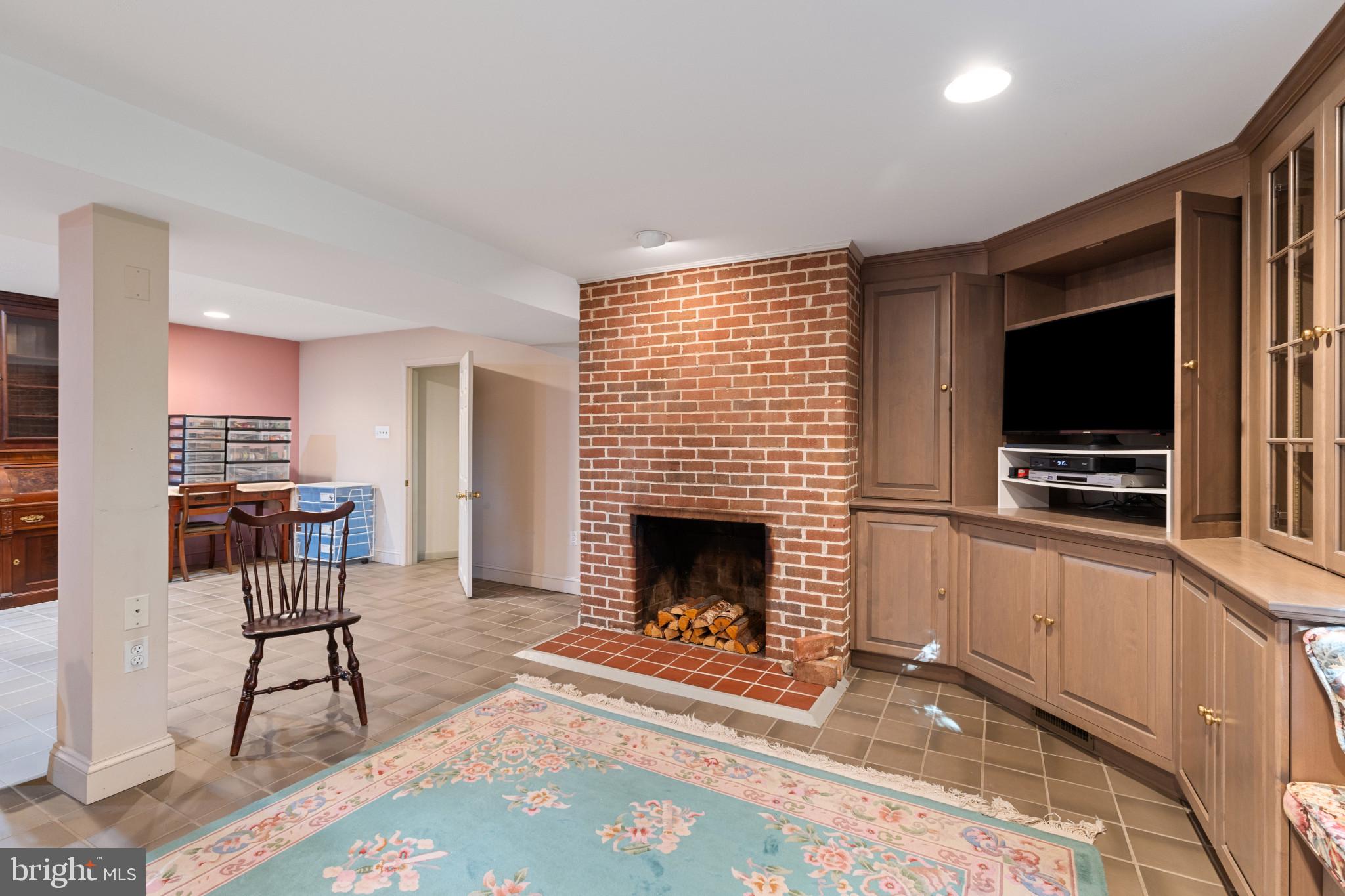 5901 Rustic Lane Elkridge, MD 21075 - Photo 18 of 47 Family Room with Woodburning Fireplace